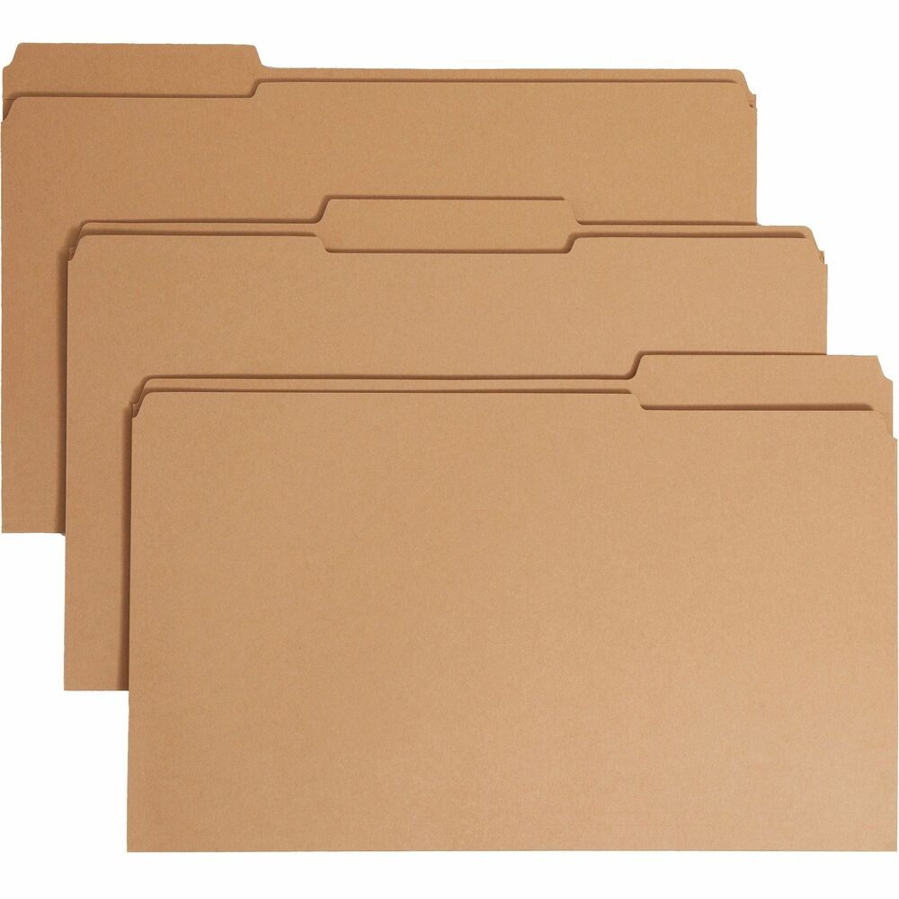 Image of Smead File Folders,1 Fastener,1/3-cut Tab,Legal,50/BX,Kraft