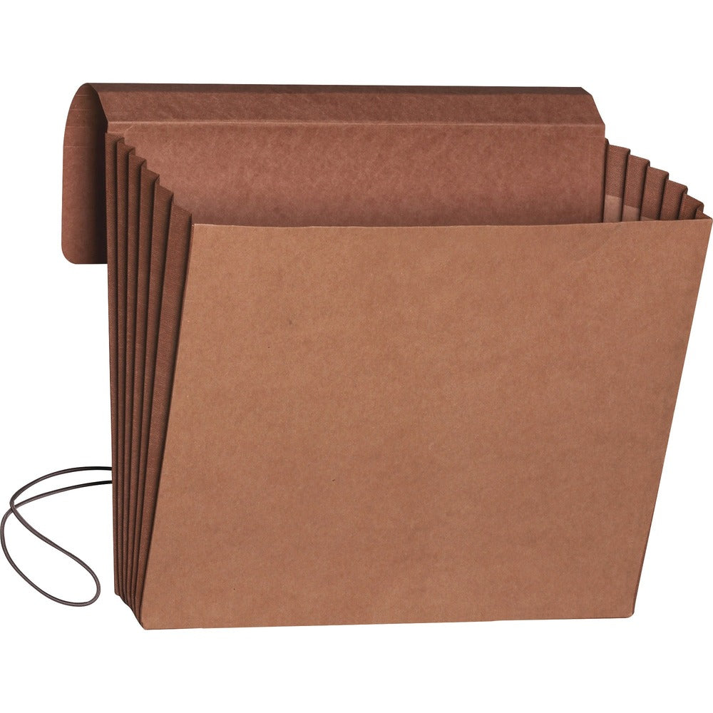 Image of Smead Expndg Wallets,w/ Cord, 5-1/4" Exp,11-3/4"x9-1/2",10/BX,RDR