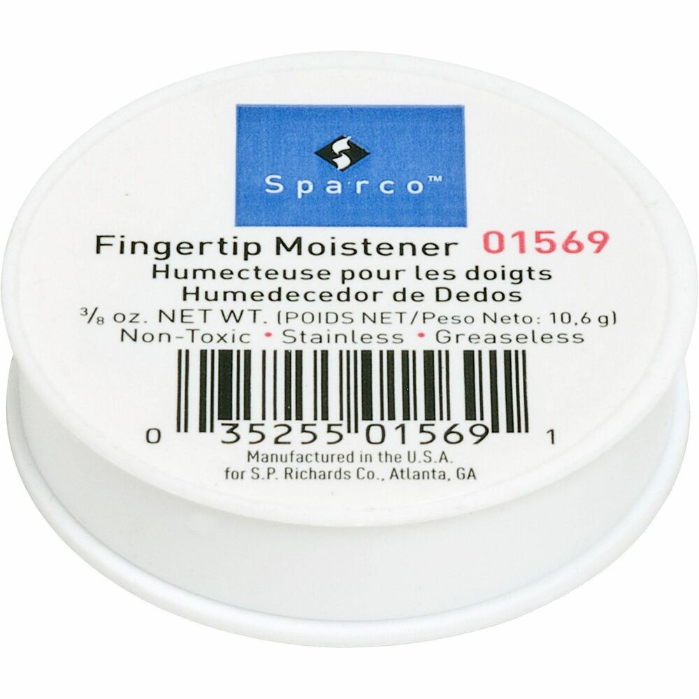 Image of Sparco Fingertip Moistener,Odorless,Greaseless,Hygienic,3/8 oz.