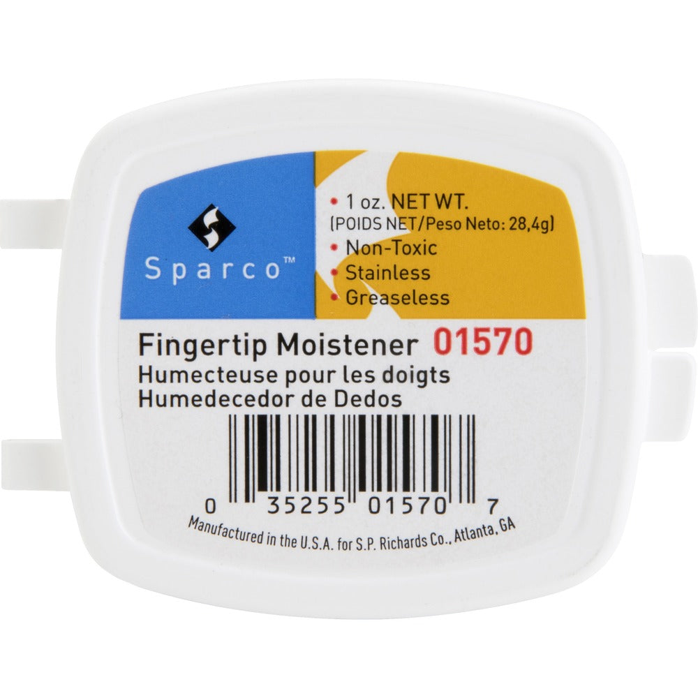 Image of Sparco Fingertip Moistener, Nonskid Base, 1 oz.