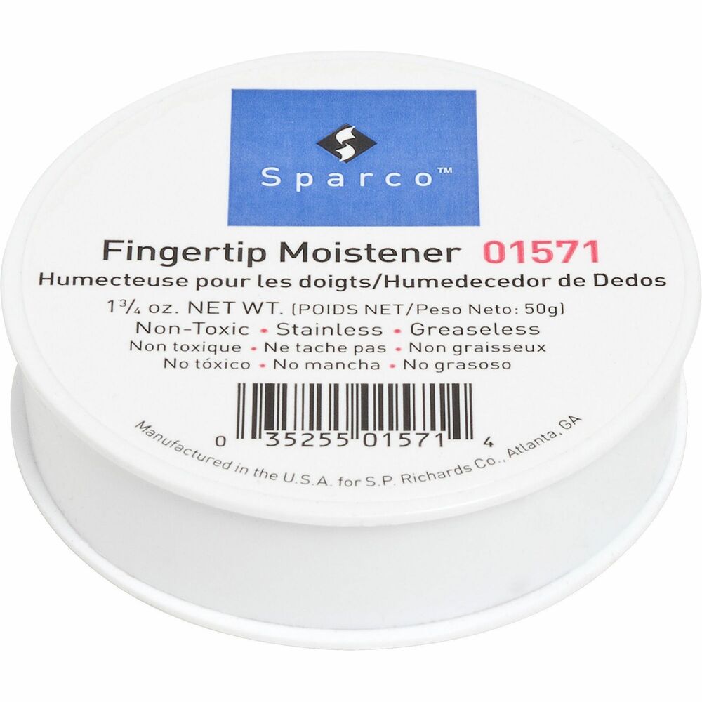 Image of Sparco Fingertip Moistener, Nonskid Back, 1-3/4 oz.