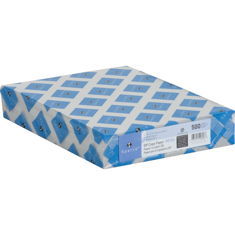 Image of Sparco Premium Copy Paper, 20Lb, 8-1/2"x11", 500/RM, Gray
