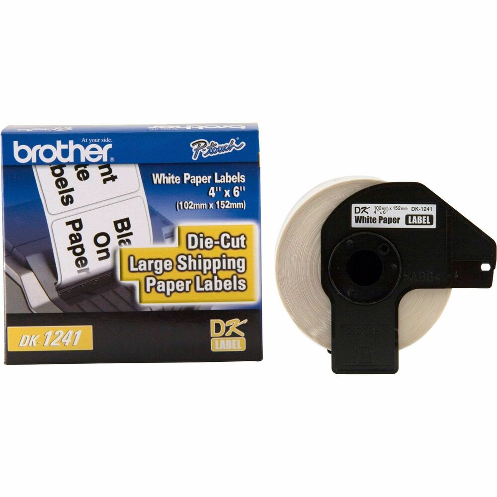 Image of Brother Large Shipping Paper Labels,f/ QL, 4"x6", 200/RL, WE