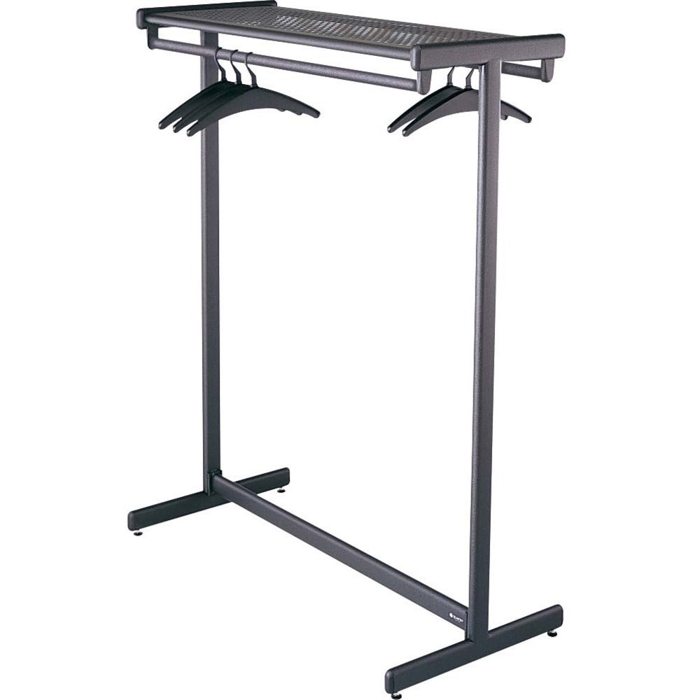 Image of Quartet Garment Rack, Double-sided, 64 Hanger Cap., 48",Black