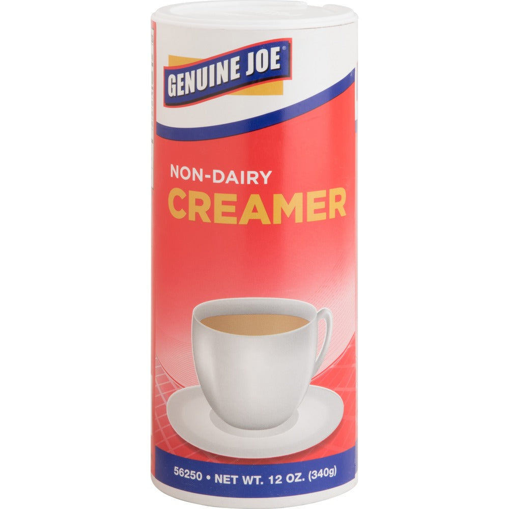 Image of Genuine Joe NonDairy Creamer, Powdered, Canister, 12 oz., 3/PK