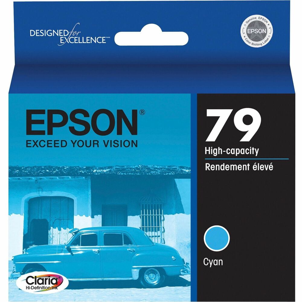 Image of Epson Ink Cartridge, 79, f/Stylus Photo 1400, 810 Pg Yield, Cyan
