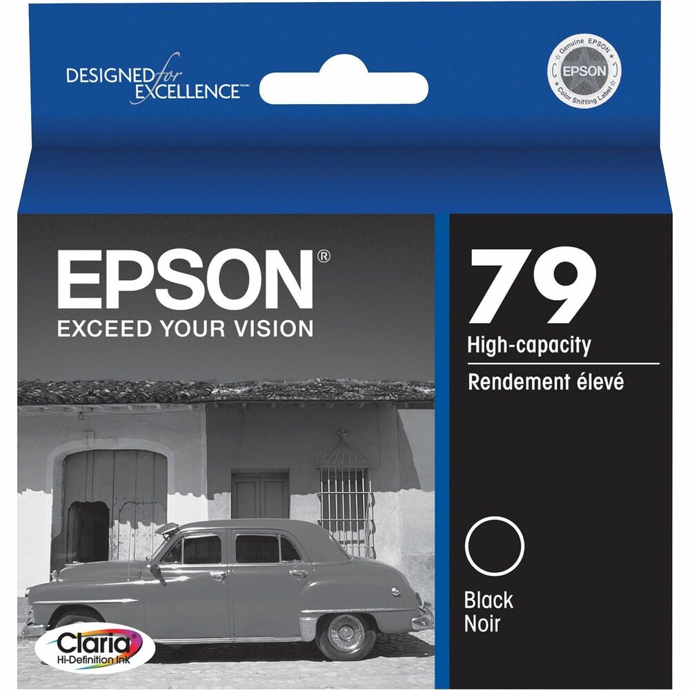 Image of Epson Ink Cartridge, 79, f/Stylus Photo 1400, 470 Pg Yield, Black