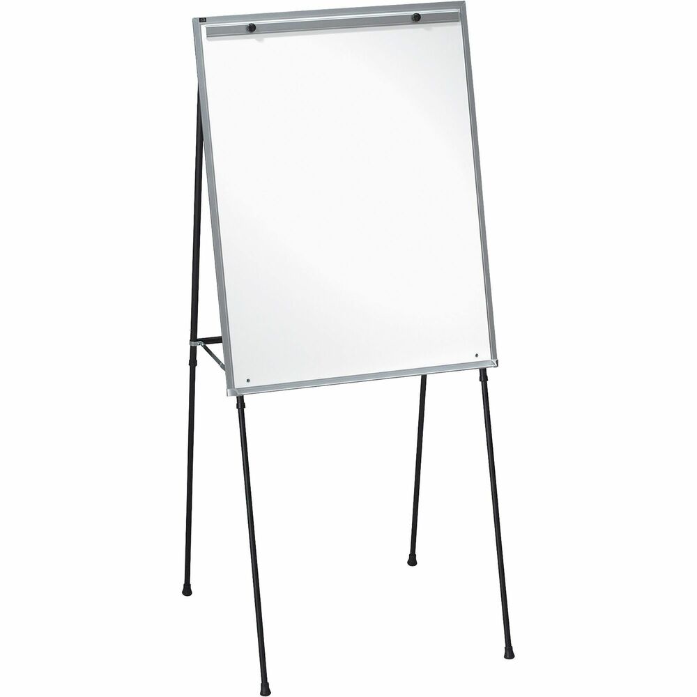 Image of Lorell Easel, w/Dry-Erase Board, Magnetic, 40"-70"H, Black