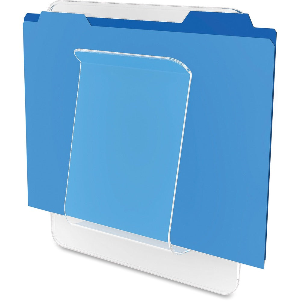 Image of Deflecto File/Chart Holder, 1 Compartment, 10"x2"x10-1/2", Clear