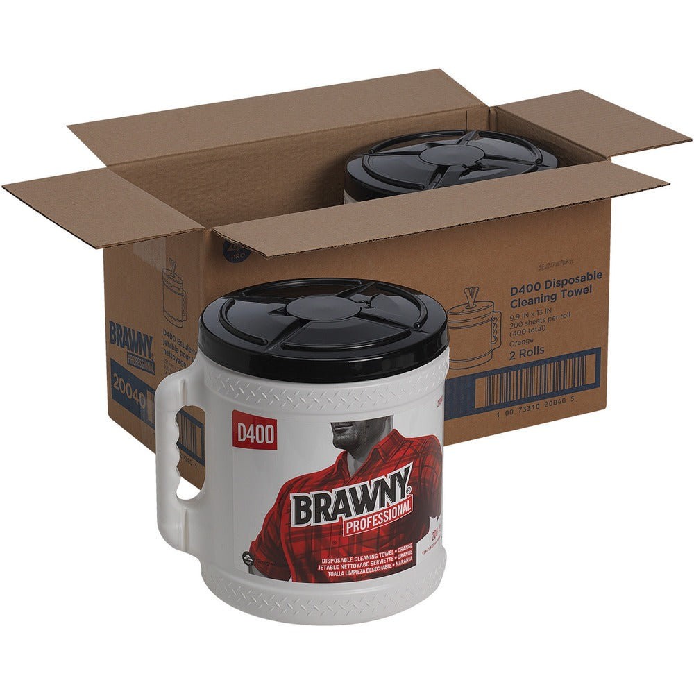 Image of Georgia-Pacific Bucket w/Centerpull Wipers,200 Shts/RL,9-9/10"x13",2/CT,MI