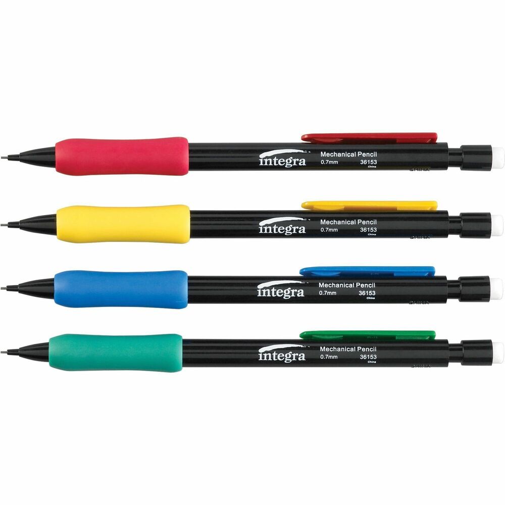Image of Integra Grip Mechanical Pencil, Refillable, .7mm, Assorted