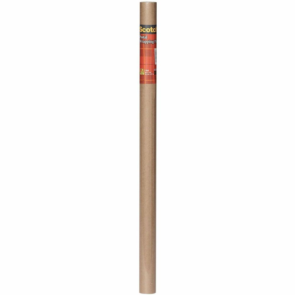 Image of 3M Postal Wrapping Paper, 60 lb., 30 in x 15 yards, Brown