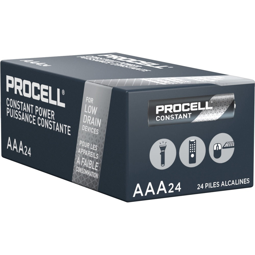Image of Duracell U.S.A. Batteries, Alkaline, AAA, 24/BX, Black/Copper