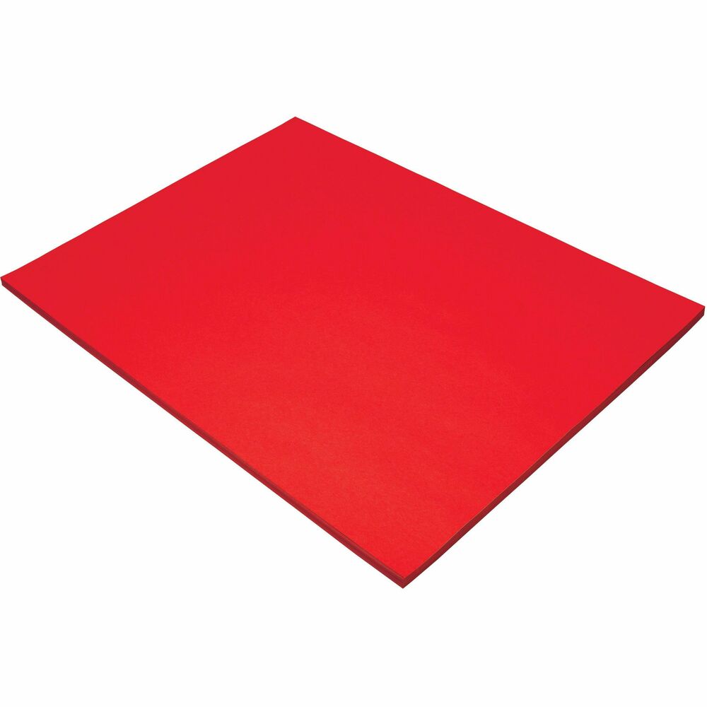 Image of Pacon Construction Paper, 76lb., 18"x24", 50/PK, Festive Red