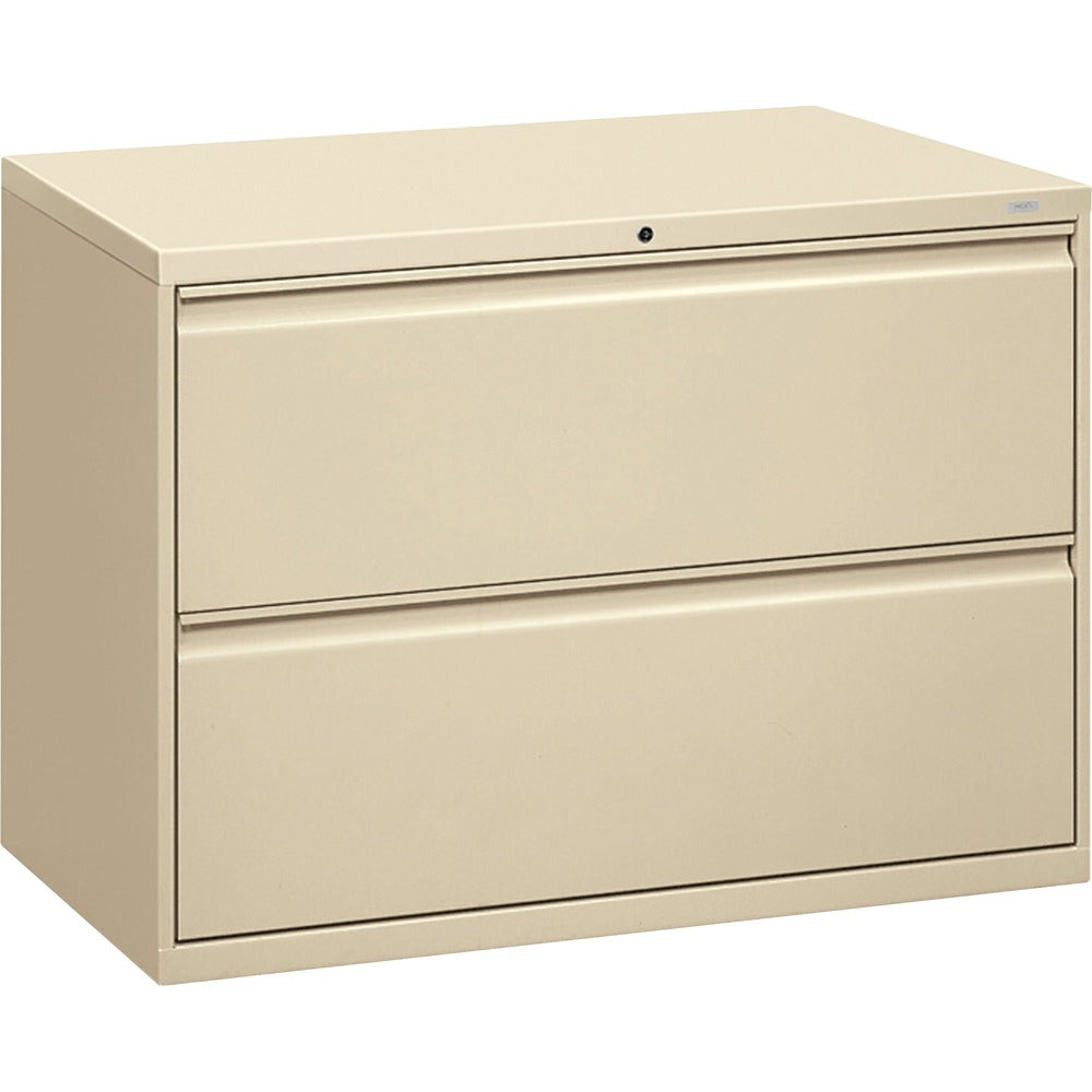 Image of The HON Company 2-Drawer, Lateral File W/Lock, 42"x19-1/4"x28-3/8", Putty