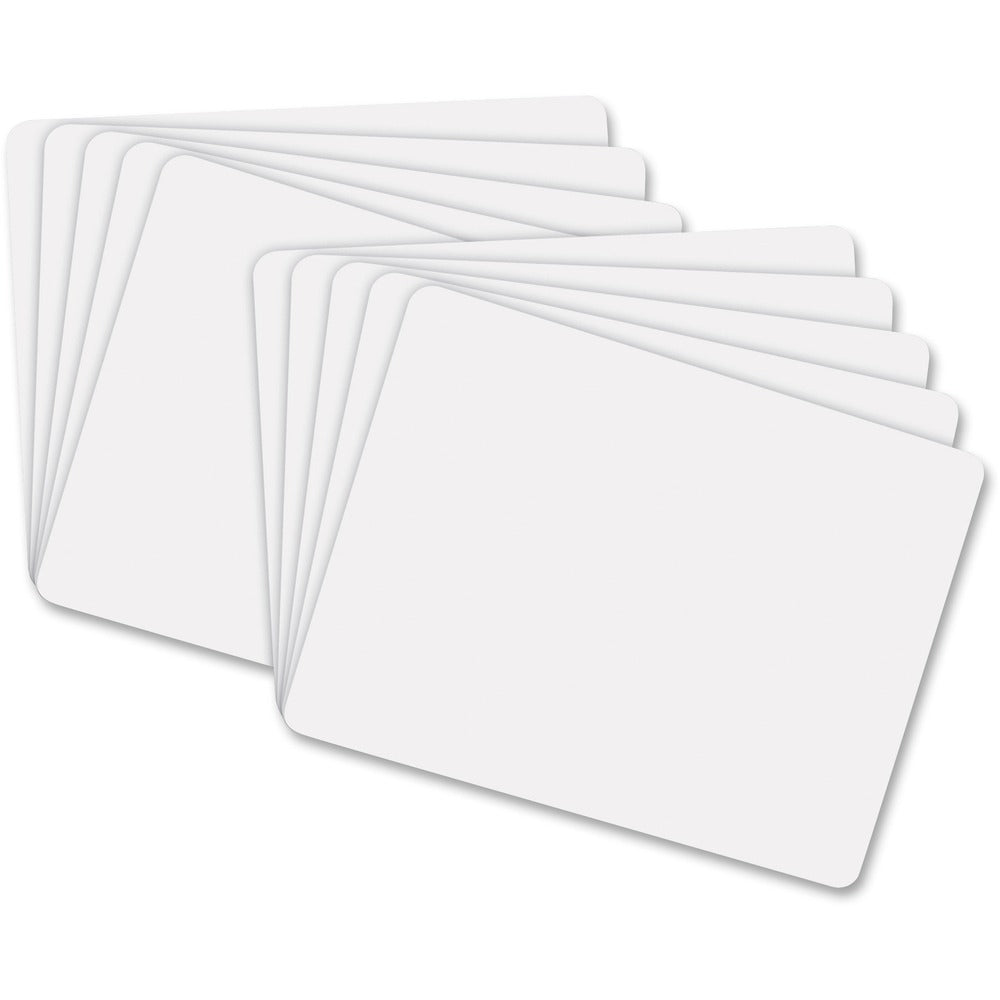 Image of Pacon Dry-Erase Board, Plain, 1-Sided, 9"x12", 10/PK, White