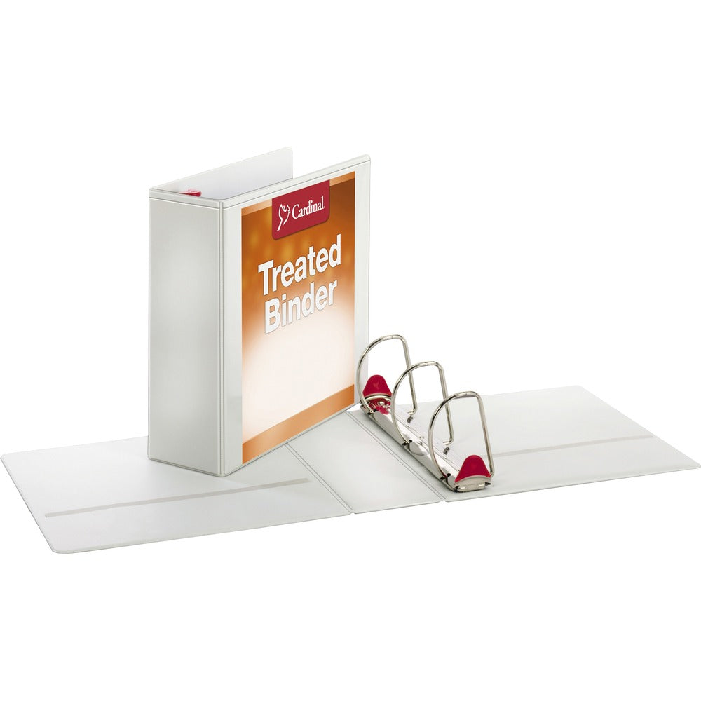 Image of Cardinal Antimicrobial Binder, Slant-D Ring, 11"x8-1/2",Cap 4", WE
