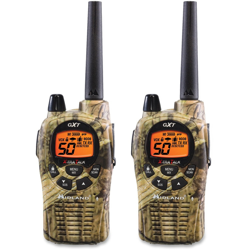 Image of Midland Radio Corp Two-Way Radios, Pair, 36mi Range, Camouflage