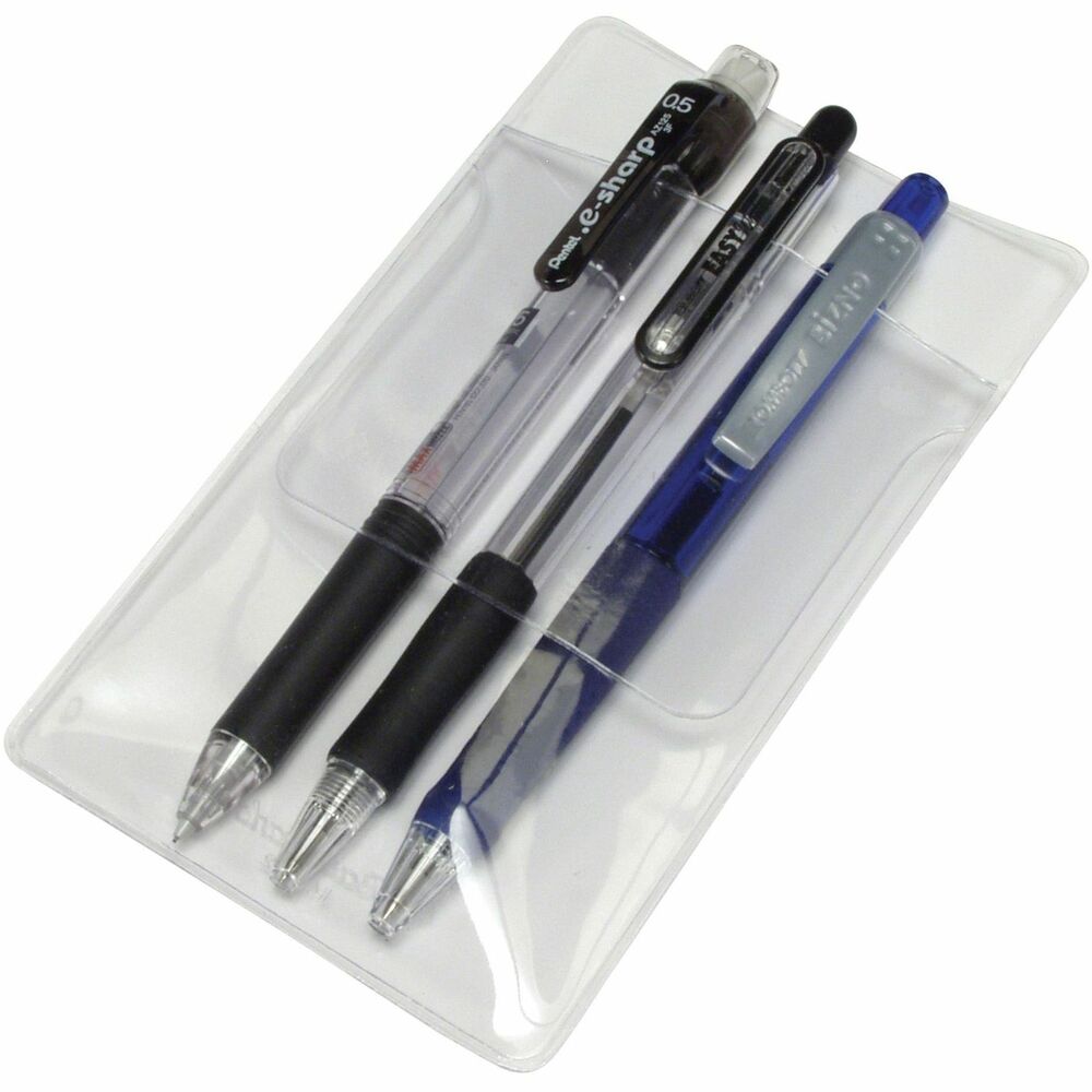 Image of Baumgartens Pocket Protectors, for Pen Leaks, 48/BX, Clear