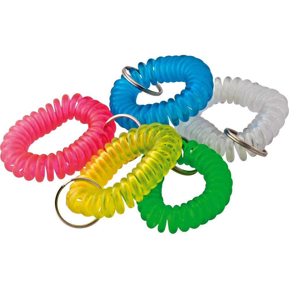 Image of Baumgartens Wrist Coil Key Chain, Translucent Assorted