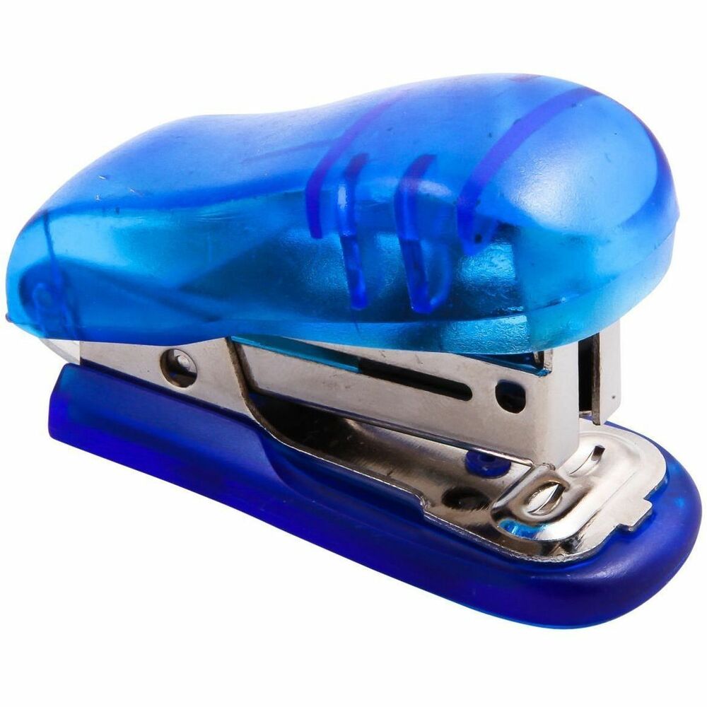 Image of Baumgartens Mini Stapler, Plastic, Translucent Assorted