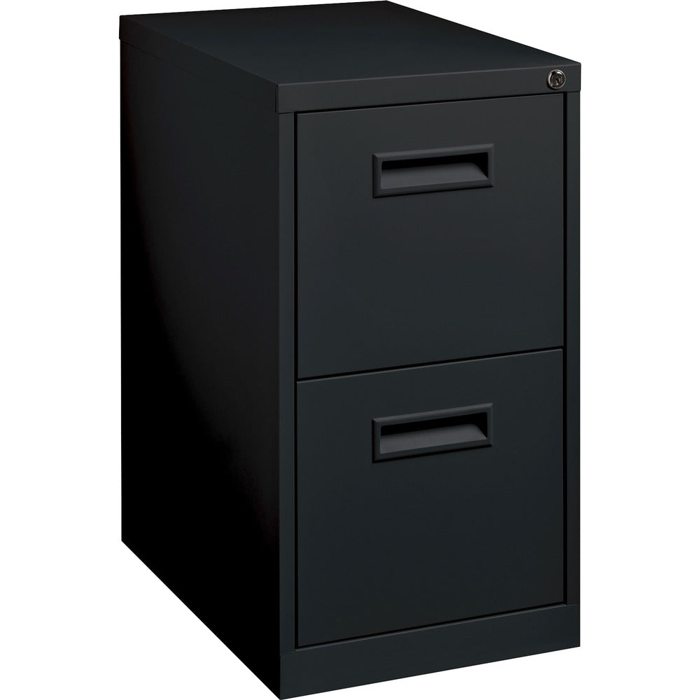 Image of Lorell Mobile Pedestal, Recessed Pull, F/F, 15"x22-7/8"x28", Black