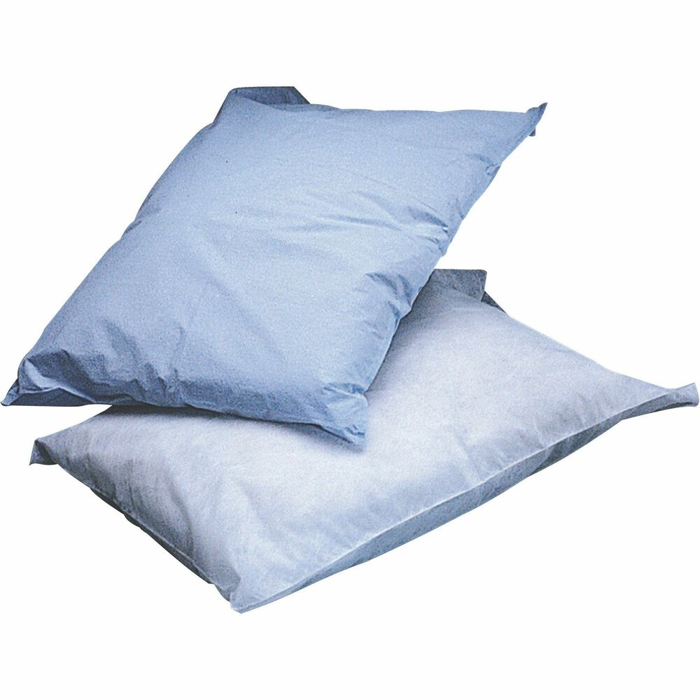 Image of Medline Pillowcases, Poly Tissue, Disposable, 100/BX, Blue