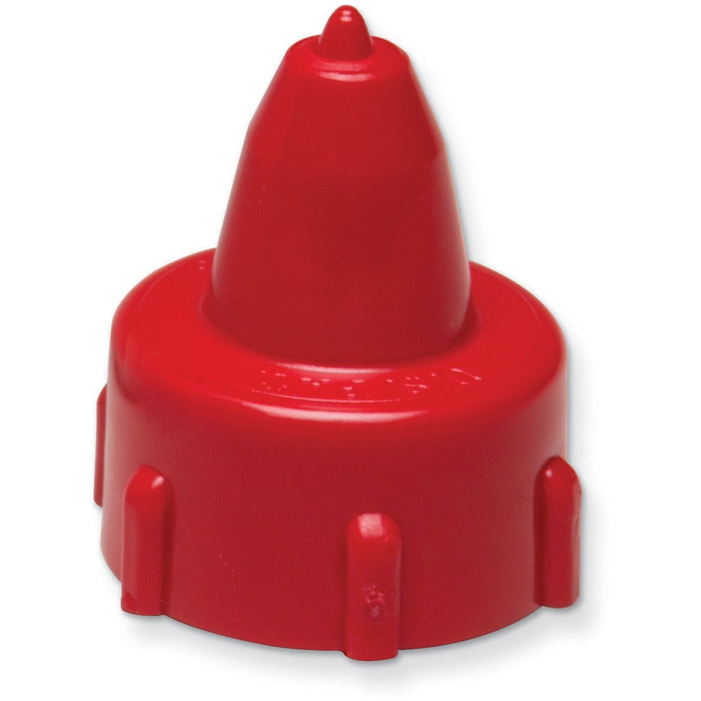 Image of Pacon Tap-N-Glue Cap, w/ Spring-Loaded Stopper, 1" Dia, Red