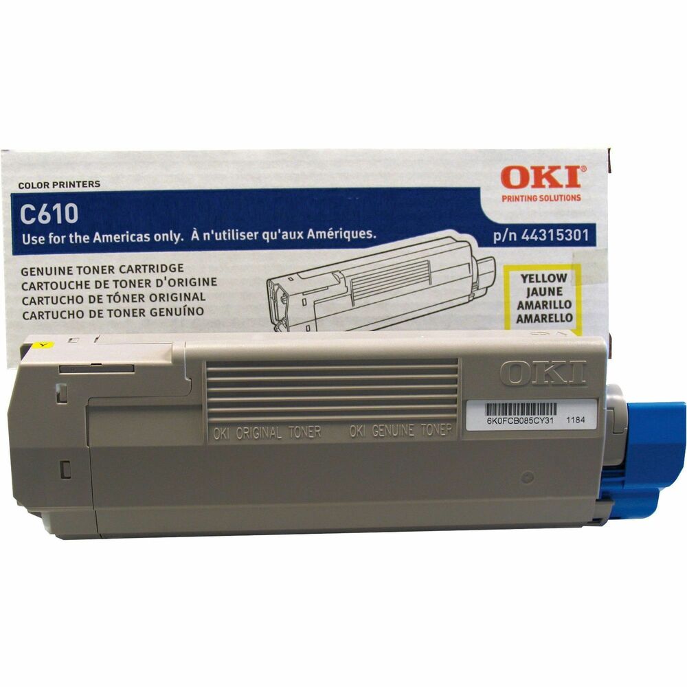 Image of OKI Toner Cartridge, 6000 Page Yield, Yellow