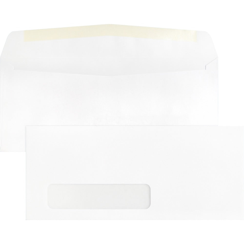 Image of Business Source Window Envelopes,No 10.,Side Seam,4-1/8"x9-1/2",500/BX,White