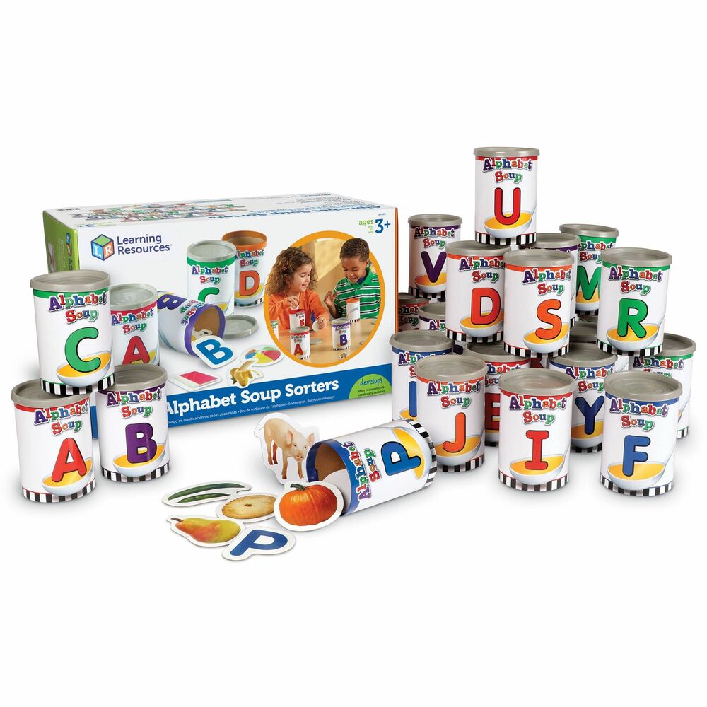 Image of Learning Resources Alphabet Soup Sorters, 208Pcs, Multi
