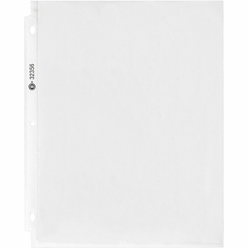Image of Business Source Sheet Protectors,Top Load,2.4 mil,11"x8-1/2",50/PK,Nonglare