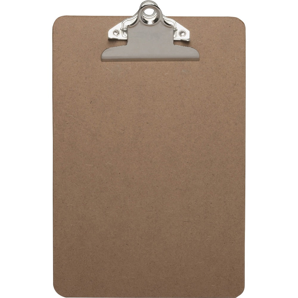 Image of Business Source Clipboard, w/ Standard Metal Clip, 6"x9", Brown