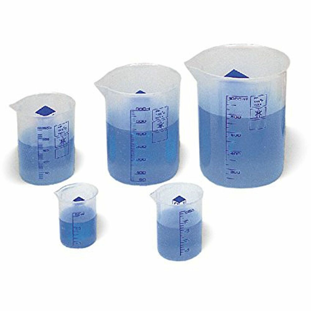 Image of Learning Resources Plastic Graduated Beakers Set, 5Pcs, Clear