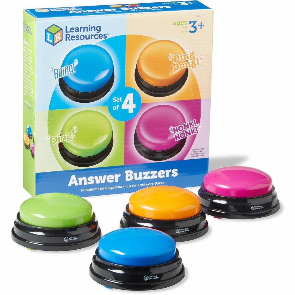 Image of Learning Resources Answer Buzzers Game, 4/PK, Multi