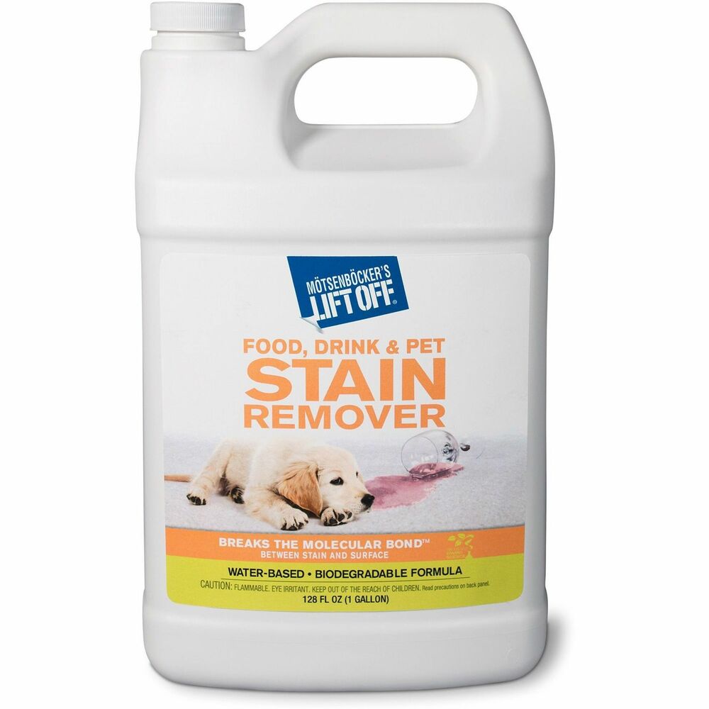 Image of Motsenbocker Advanced Stain Remover, Pet/Drink/Food, Multi-surface, 128 oz, White