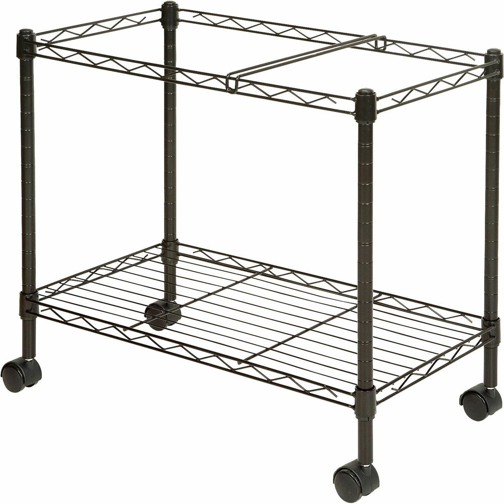 Image of Lorell Mobile Filing Cart, Ltr/Lgl, 12-7/8"x25-3/4"x20-1/2", Black