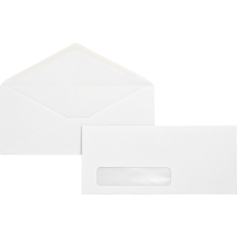 Image of Business Source Business Window Envelopes,No.10,4-1/8"x9-1/2",500/BX,WE Wove