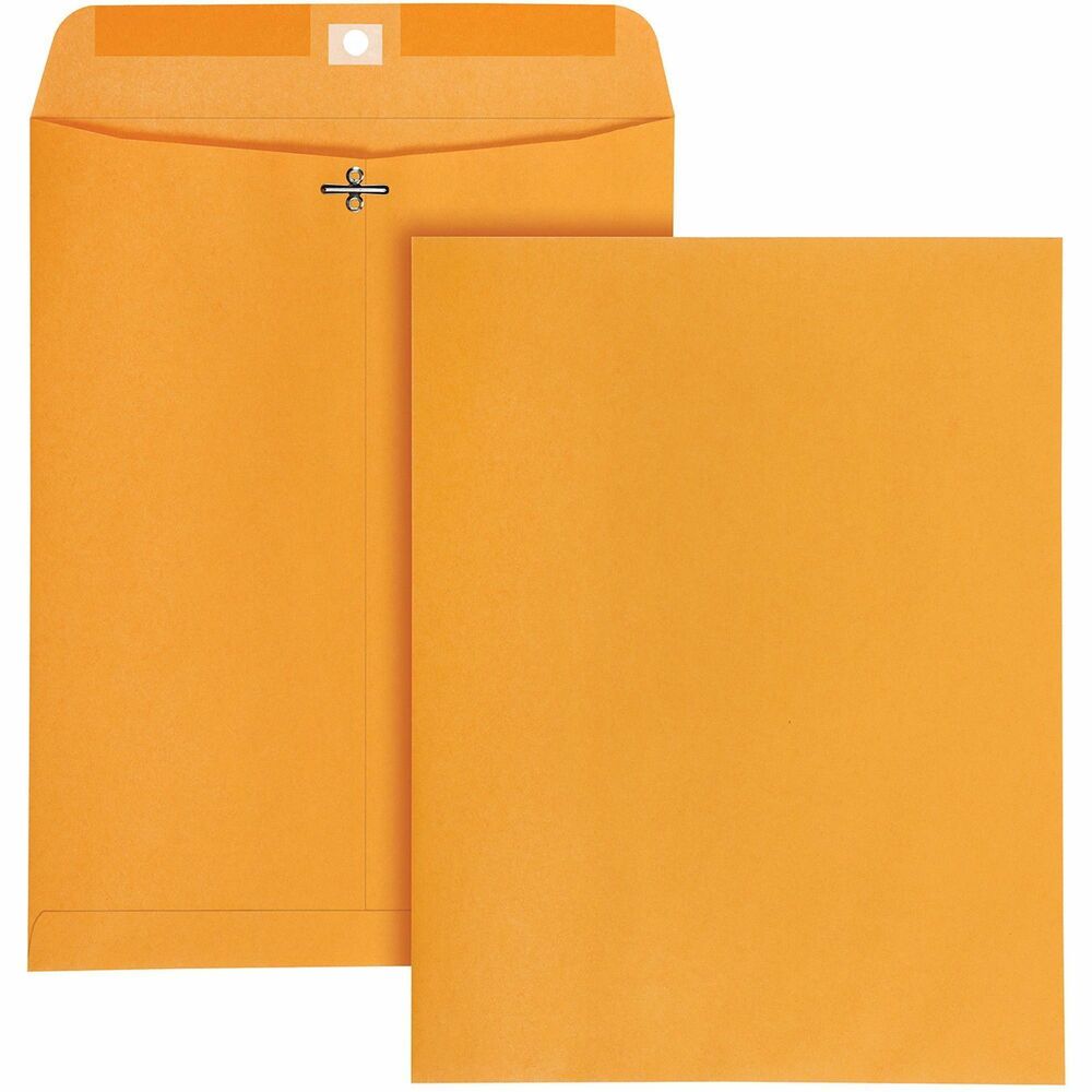 Image of Quality Park Clasp Envelopes, Hi-Bulk, 10"x13", 100/BX, Kraft