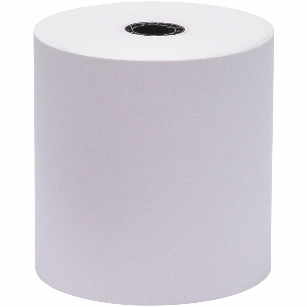 Image of Business Source Paper Roll, Single Ply, Bond, 3"x165', 12/PK, White