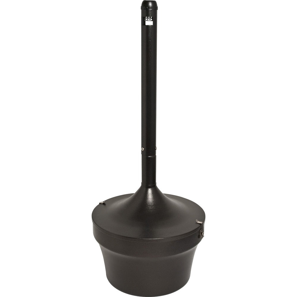Image of Genuine Joe Smoking Receptacle, Capped Tube, 4.25 Gal., 16"x37", Bronze