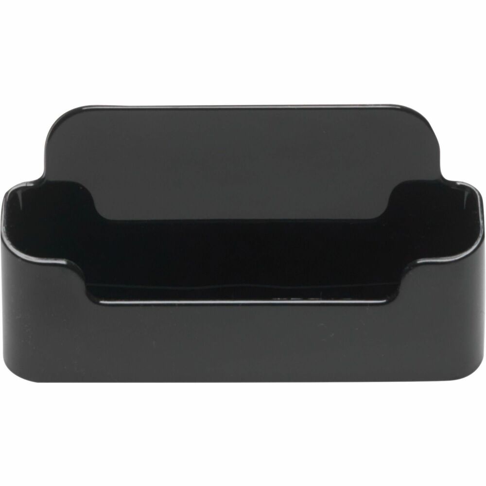 Image of Deflecto Business Card Holder, Recycled, Capacity 50 cards, Black