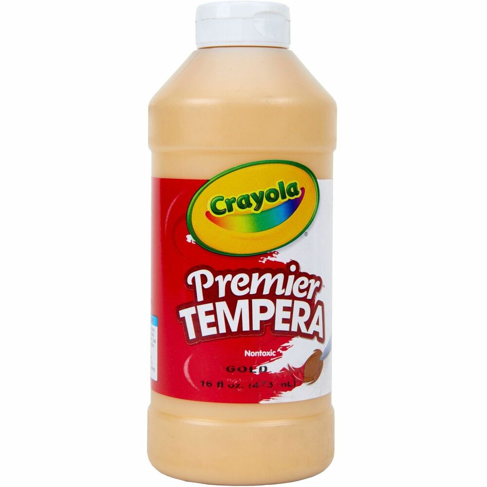 Image of Crayola Tempera Paint, Premier, 16oz, Gold