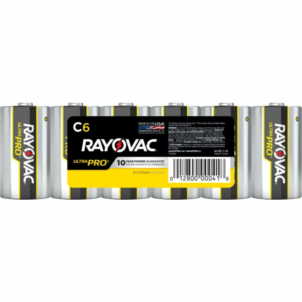 Image of Rayovac Corporation Batteries, Alkaline, C, 1.5V,6/PK, 6/PK