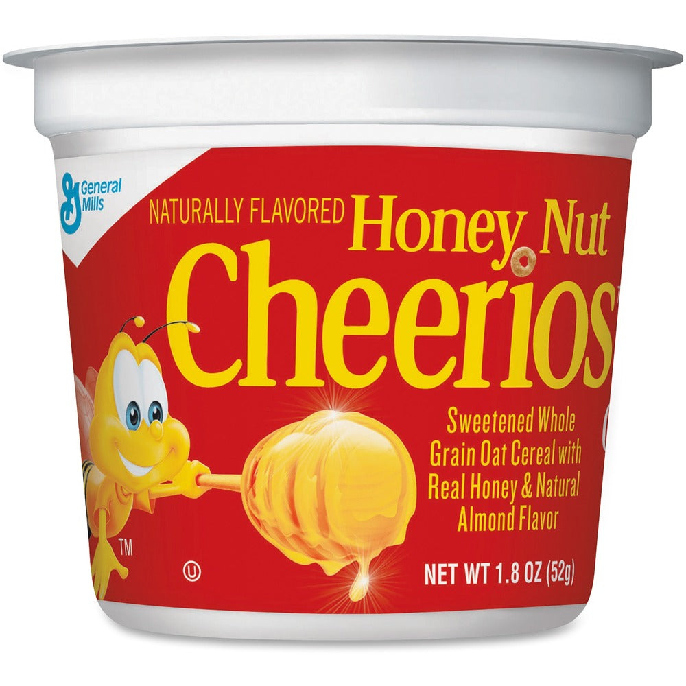 Image of General Mills Cereal-In-A-Cup,Singles,1.83 oz.,6/PK,Honey Nut Cheerios