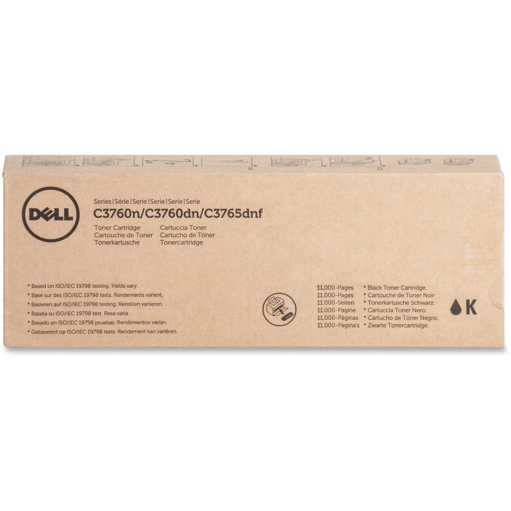 Image of Dell Computer Toner Cartridge, f/C3760, 11,000 Page Extra High Yield, BK