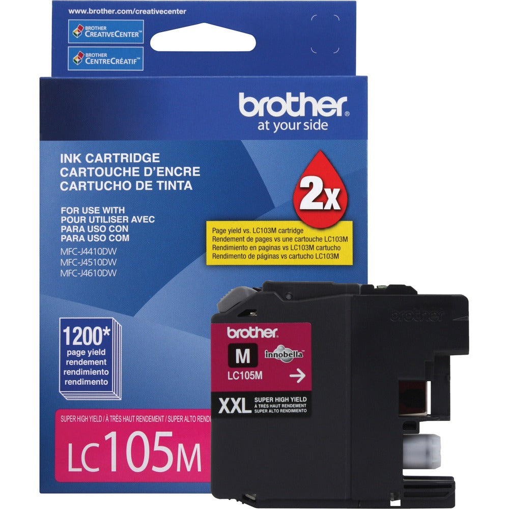Image of Brother Ink Cartridge, 1200 Page Yield, Magenta
