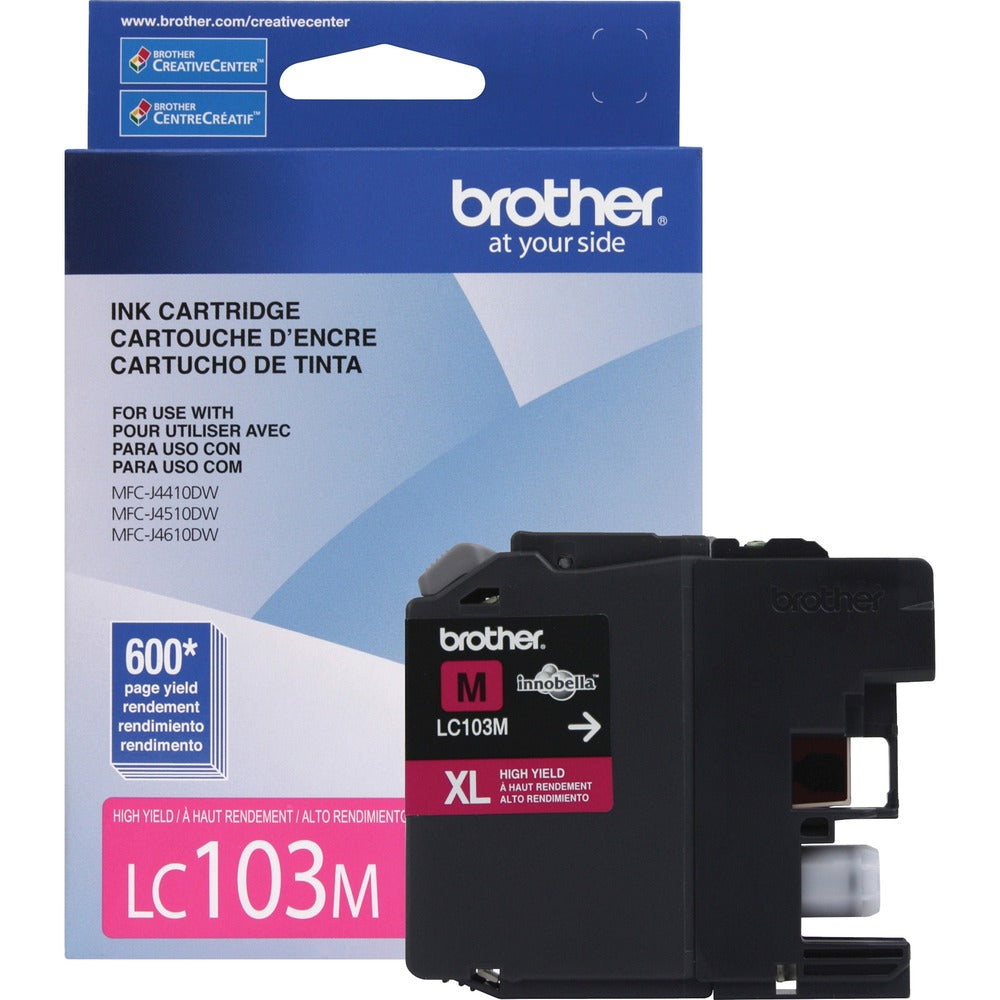 Image of Brother Ink Cartridge, 600 Page Yield, Magenta