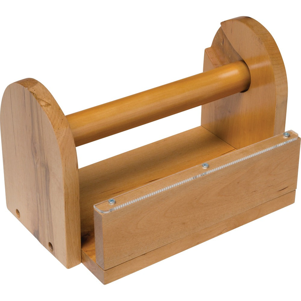 Image of Chenille Kraft Company Wooden Tape Stand, 6-1/2"x6-1/2",10", Brown