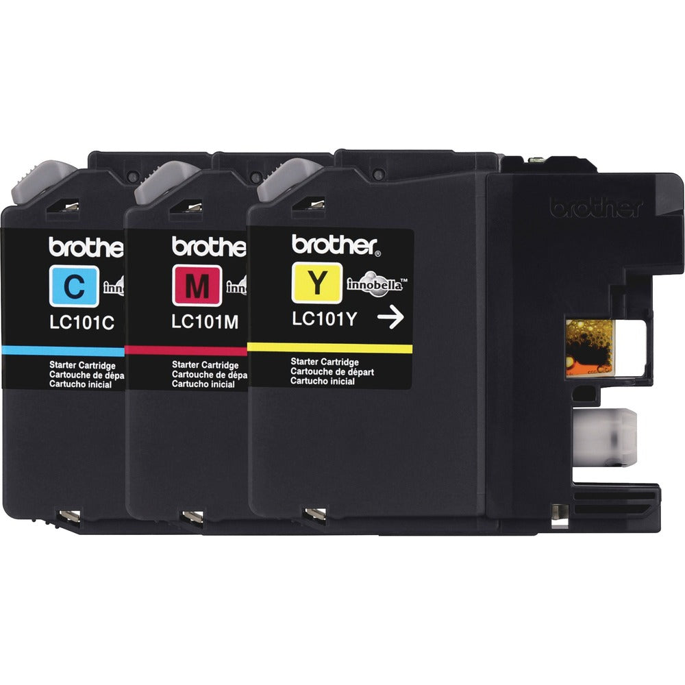 Image of Brother Ink Cartridges, 300 Page Yield Ea., 3/PK, MA/CYN/YW
